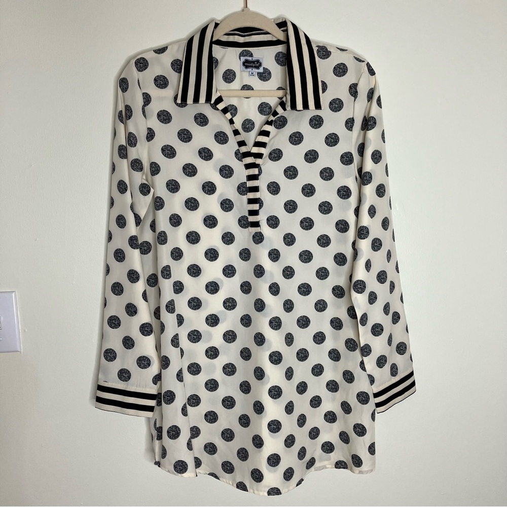 MudPie Cameron Collar tunic top M